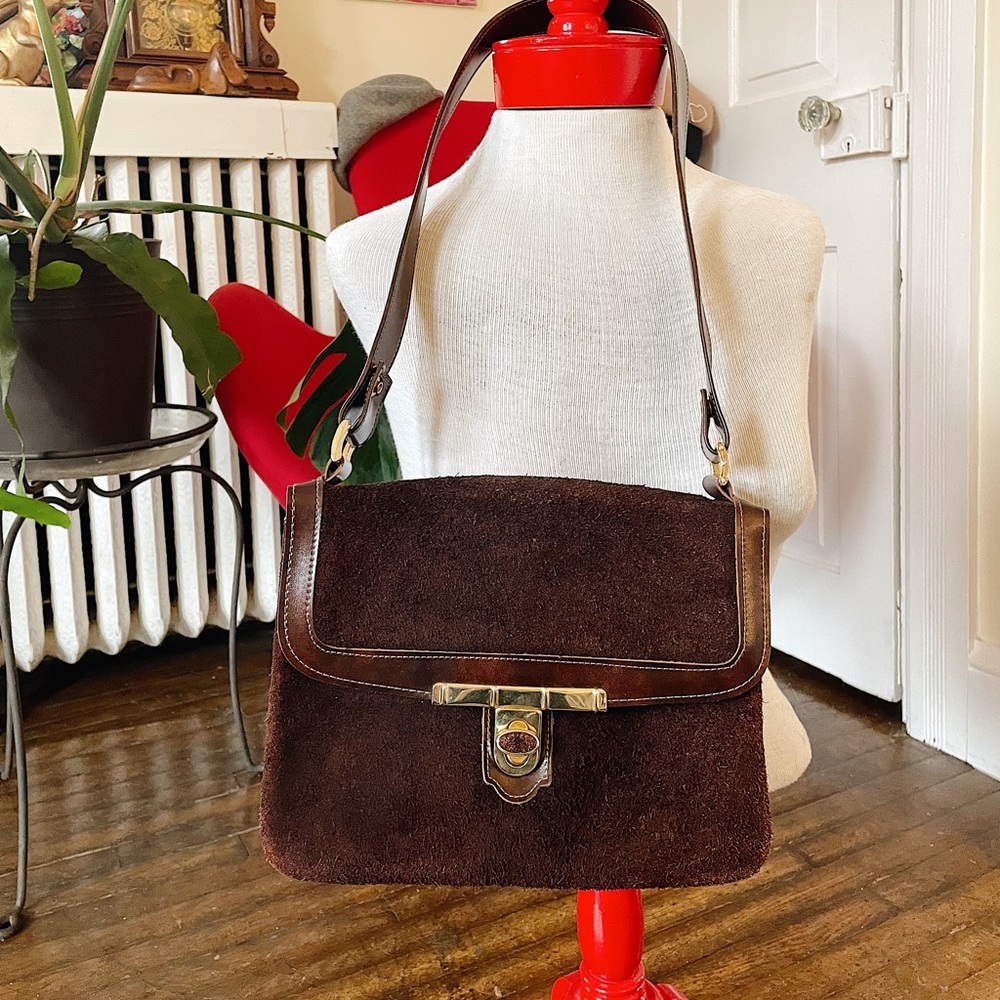 Vintage brown leather purse
